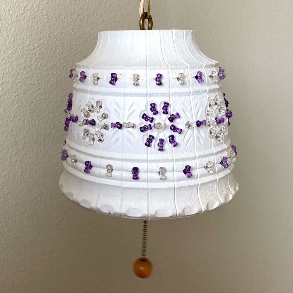 Vintage Lawnware Patio Swag Lamp Boho